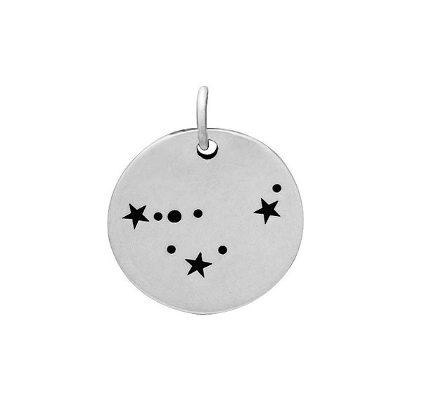 Constellation Charm Sterling Silver Zodiac Capricorn Constellatiion