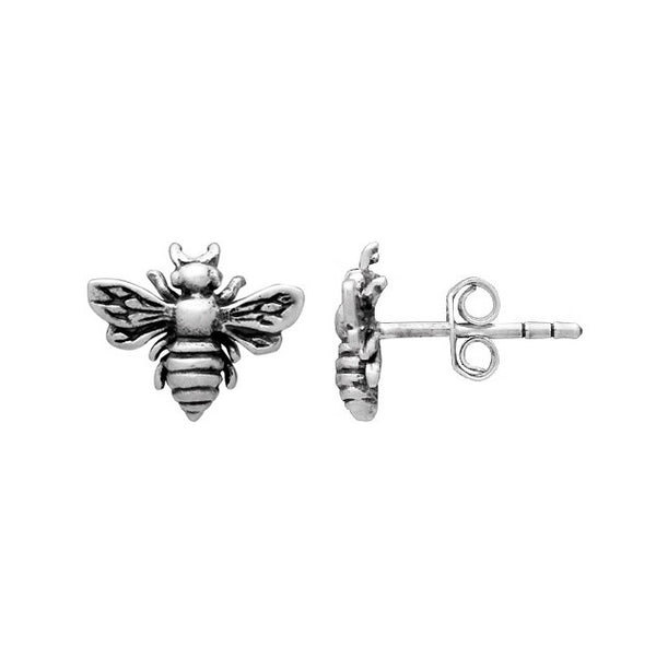 Bee Stud Earrings, Bee Earrings, Sterling Silver, Honey Bee Earrings, Bumble Bee Earings, Bee Studs, Bee Post Earrings