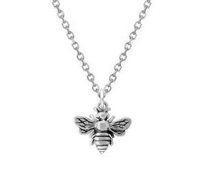 TINY BEE NECKLACE STERLING SILVER