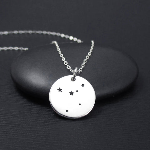 Cancer Constellation Necklace Sterling Silver, Cancer Necklace, Zodiac Necklace, Zodiac Jewelry