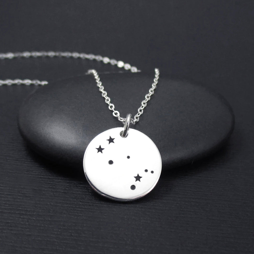 Gemini Constellation Necklace Sterling Silver, Gemini Necklace, Zodiac Necklace, Zodiac Jewelry