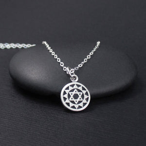 HEART CHAKRA NECKLACE STERLING SILVER
