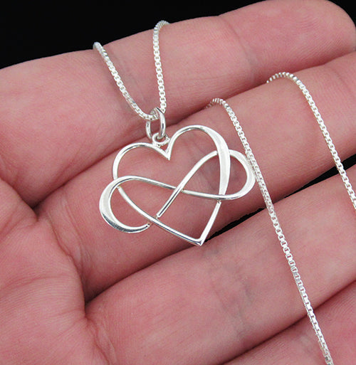 SISTER GIFT FROM BROTHER SISTER INFINITY HEART NECKLACE  NECKLACE  4
