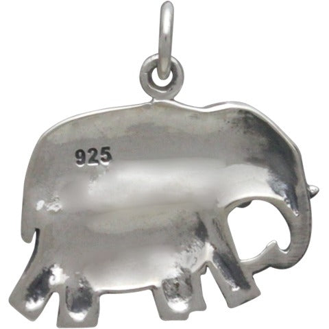 MOTHER AND BABY ELEPHANT NECKLACE STERLING SILVER 925 5