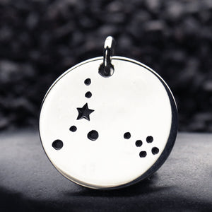 PISCES CONSTELLATION CHARM STERLING SILVER 1