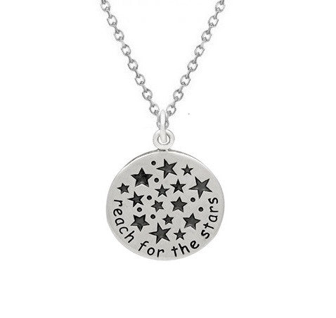 REACH FOR THE STARS NECKLACE STERLING SILVER