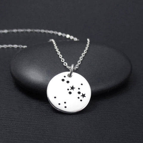 Sagittarius Constellation Necklace Sterling Silver, Sagittarius Necklace, Zodiac Necklace, Zodiac Jewelry