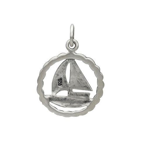 SAILBOAT NECKLACE STERLING SILVER OCEAN NAUTICAL CHARM PENDANT 4