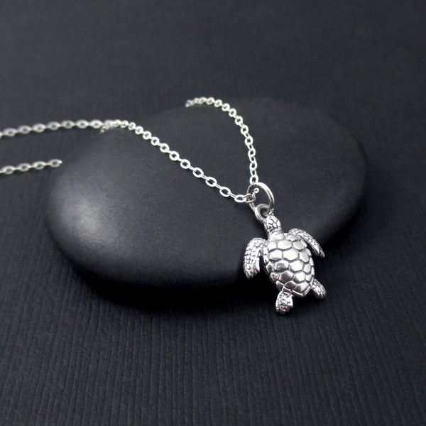SEA TURTLE NECKLACE STERLING SILVER