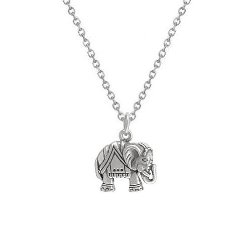 Elephant Necklace Sterling Silver, Elephant Charm Necklace, Animal Necklace, Good Luck Necklace 4