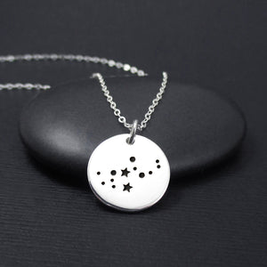 Virgo Constellation Necklace Sterling Silver Virgo Constellation Charm Pendant, Zodiac Necklace, Zodiac Jewelry